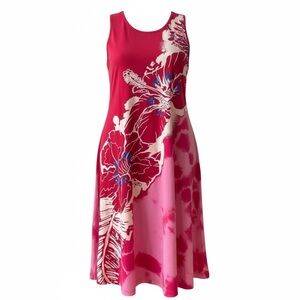 Desigual Red and White Patterned Dress